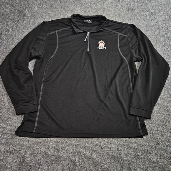 J. America Other - Fitgers Duluth Minnesota Pullover Mens Large Black 1/4‎ Zip Performance Brewery